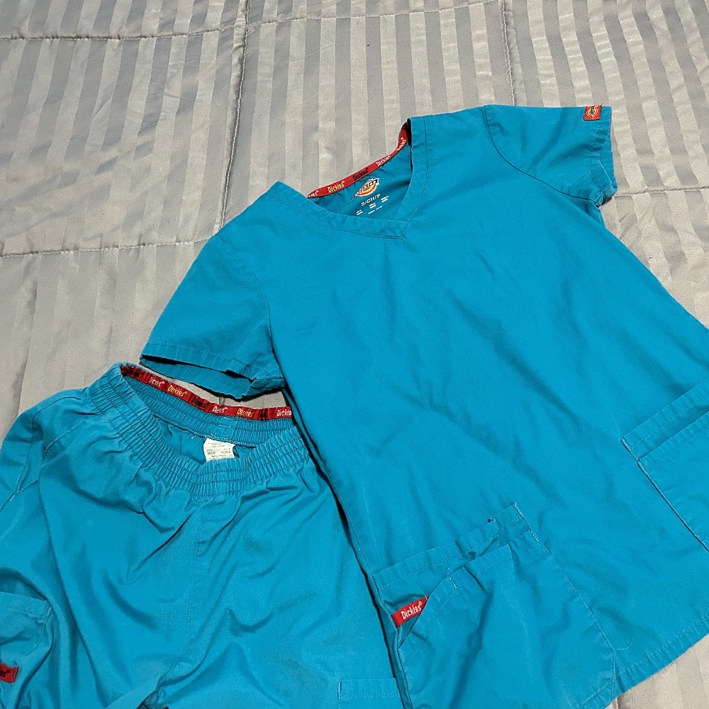 Dickies Blue Scrub Set (Size S)